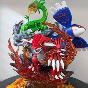Trois figurines légendaires <span class=keywords><strong>Pokémon</strong></span> Rayquaza Groudon Kyogre, modèle idéal pour les collectionneurs et les fans de figurines <span class=keywords><strong>Pokémon</strong></span> pour la décoration de bureau - Product Image 3