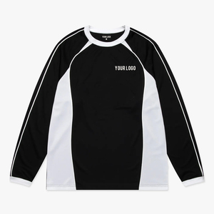 เสื้อฟุตบอลฤดูใบไม้ร่วงแบบกำหนดเอง สีขาวกรมท่า คอวี ระบายเหงื่อได้ดี เสื้อกีฬาสำหรับผู้ใหญ่แบบยูนิเซ็กซ์ พิมพ์ลายดิจิทัล - Product Image 4