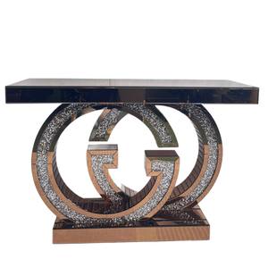 Mobile d'Ingresso in Metallo di Lusso Leggero, Arredamento Moderno Minimalista, Specchio Decorativo, Divisorio per Ingresso, Console per Soggiorno - Product Image 4