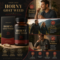 Capsules d'Herbe de Chèvre Cornée (Horny Goat Weed) en Marque Blanche OEM pour la Santé Masculine et la Promotion de la Santé Globale