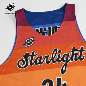 Set di Maglie da Basket Stampate su Due Lati, Taglie Forti |   Divisa Reversibile Personalizzata Unisex per Squadre Scolastiche e Leghe - Product Image 4