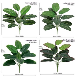 Paquete de Plantas Artificiales Verdes, Flores de PVC, Plantas Biónicas de Plástico, Estilo Nórdico, Monstera, para Decoración de Interiores/Exteriores, Restaurantes - Product Image 2