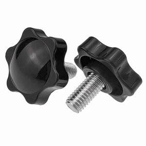 Vis <span class=keywords><strong>à</strong></span> molette personnalisées M5 M6 M8 M10 en acier inoxydable zingué noir, bouton <span class=keywords><strong>à</strong></span> six lobes, filetage long, classe 4.8 6.8 pour fixations de machines - Product Image 3