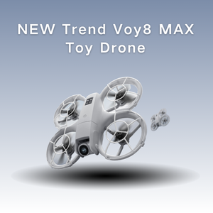<span class=keywords><strong>Drone</strong></span> Voy8 Max pour débutants, double caméra, design pliable, moteur sans balais en plastique, vidéo 4K, temps de vol de 20 minutes, mode sans tête, gyroscope 6 axes - Product Image 1