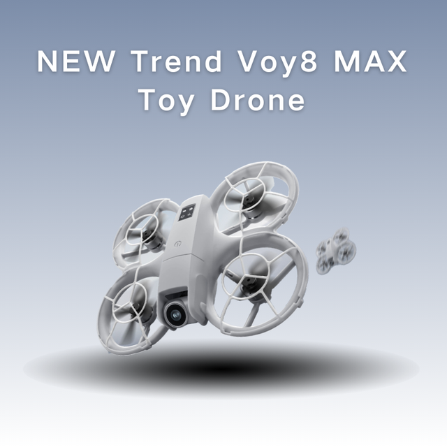 Voy8 Max Beginner Drone Dual Camera Foldable Design Plastic Brushless Motor 4K Video 20-Minute Flight Time Headless 6-Axis Gyro