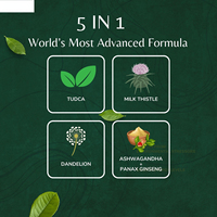 OEM kapsul Tudca Susu Thistle Ashwagandha Dandelion Ginseng Tudca bubuk suplemen Detox hati