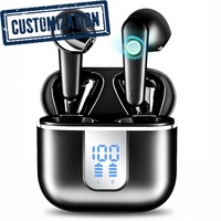 Auriculares inalámbricos verdaderos ANC + ENC, auriculares TWS de calidad de sonido HIFI, cancelación de ruido con pantalla Digital de potencia inteligente