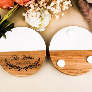 Gran oferta, regalos <span class=keywords><strong>de</strong></span> boda personalizados, posavasos <span class=keywords><strong>de</strong></span> pizarra con madera <span class=keywords><strong>de</strong></span> mármol, posavasos <span class=keywords><strong>de</strong></span> aislamiento térmico, posavasos <span class=keywords><strong>de</strong></span> alfombrilla <span class=keywords><strong>de</strong></span> madera - Product Image 2
