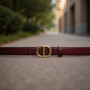 Cinturón plano de PU con hebilla Kx de 2.8 cm para mujer, estilo casual y a la moda. - Product Image 2