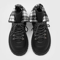 Bottes de travail en cuir véritable tendance de luxe personnalisées, marron, pour la randonnée en montagne, la marche en plein air, bottes Martin pour hommes