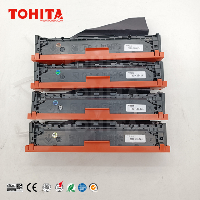 Toner Cartridge CB540A CB540 540 CB541A CB542A CB543A for Other Compatible Color LaserJet CP1210 1215 1510 1515 1518 CM1312 Toner 1312 TOHITA