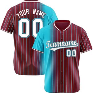 Tontons Factory Custom Youth Baseball Jersey Botón frontal con detalle de tubería clásica para Pro League Inspired Look - Product Image 1