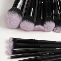MAANGE Produk Terbaru Set Makeup Profesional 18pcs Mewah Foundation Eyeliner Alis Concealer Kuas Wajah Set Kuas Makeup