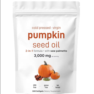 Complément alimentaire à base de palmier nain et d'huile de graines de citrouille, en gélules pressées à froid, marque privée, vente chaude - Product Image 1