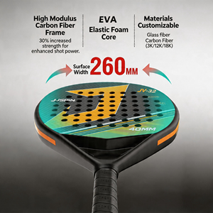 Raqueta <span class=keywords><strong>de</strong></span> Pádel <span class=keywords><strong>de</strong></span> Fibra <span class=keywords><strong>de</strong></span> Carbono 3K, Raqueta <span class=keywords><strong>de</strong></span> Pádel <span class=keywords><strong>de</strong></span> Grafito, Forma <span class=keywords><strong>de</strong></span> Diamante/Lágrima/Redonda, OEM Personalizada, Control Completo, Alto Rendimiento, Venta al Por Mayor - Product Image 4