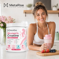 Créatine monohydrate en poudre pour femmes adultes, marque privée OEM, nutrition sportive, soutien énergétique musculaire, formule propre, fitness