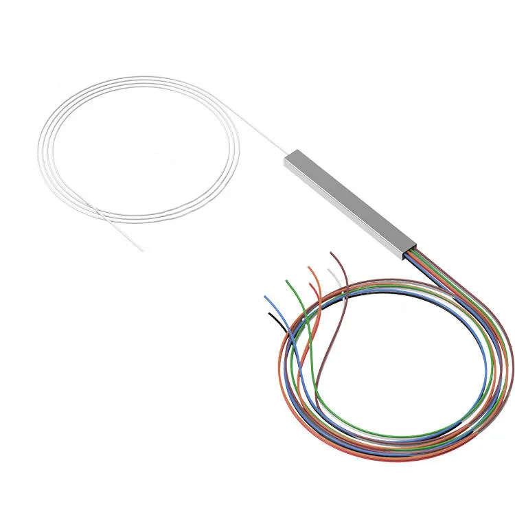 Geteknet fibre optical mini tube splitter 1X2 1X4 1X8 1X16 1X32 1X64 FTTH fiber optic plc splitter without connector