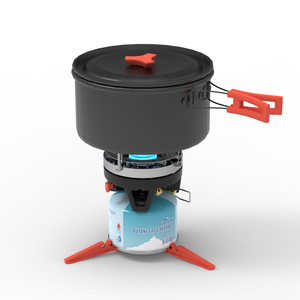 Tragbarer Outdoor-Einzelbrenner-<span class=keywords><strong>Camping</strong></span>-Gaskocher mit Sofortheizung, Wassererhitzer, Butan-Brennstoffzündgerät, Multifunktional - Product Image 3