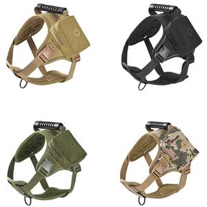 Arnés Táctico Reflectante para Perro con Bolsillo de Almacenamiento, Chaleco Ajustable y Correa Elástica para Perros Grandes - Product Image 5