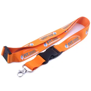 Xiangxing OEM/ODM Neck Strap Custom Logo Designer Silkscreen Lanyard Retractable Safety ID Badge Neck Cord For Promotional Gift