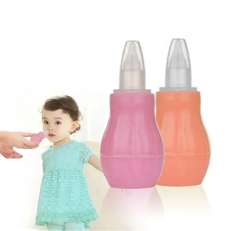 Vente chaude sécurité étanche facile à nettoyer bébé soins de santé manuel Silicone souple bébé nez nettoyant aspirateur nasal