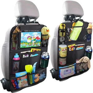 High Quality Touch Screen Tablet Holder Oxford Fabric Car Backseat Organizer With 9 Storage Pockets Back Seat Storage