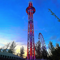 Luna Park Equipment Amusement Ride Twist Drop Tower Attraction à vendre