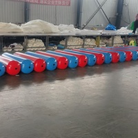 Bouée flottante gonflable en PVC personnalisée pour 5 à 10 passagers, capacité de 100 à 500 kg, type banane ou ponton.