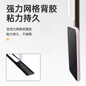 แถบกันเสียงแบบมีกาวในตัวสำหรับรอยต่อประตู แถบซิลิโคนยาวสำหรับปิดผนึก การป้องกันขอบประตูดีไซน์เรียบง่าย - Product Image 4