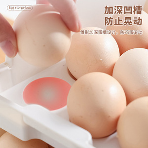 <b>Egg</b> Storage Box Stackable <b>Plastic</b> <b>Egg</b> Rack Organizer For Refrigerator Kitchen Use 120 Capacity - Product Image 3