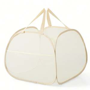 90L Spacious Modern Foldable Nylon <b>Laundry</b> Basket with <b>Mesh</b> Design for Easy Sorting - Product Image 1