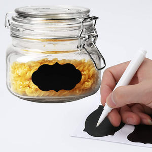 Best-seller Bouteilles en verre hermétiques de 500ml Conteneur de stockage des aliments Bocaux en verre avec couvercle à verrouillage/couvercle rabattable - Product Image 4