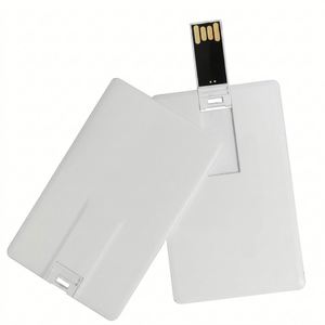 แฟลชไดรฟ์ USB รูปทรงบัตรเครดิตพลาสติก พิมพ์สีเต็มรูปแบบตามสั่ง บัตรธุรกิจแบบพกพา USB 2.0 ของขวัญส่งเสริมการขาย ความจุ 4GB 8GB 16GB - Product Image 2