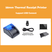 Nouvelle conception WOSO 58mm 203dpi Imprimante thermique directe USB ESC/POS Garantie 1 an Imprimante de reçus en stock