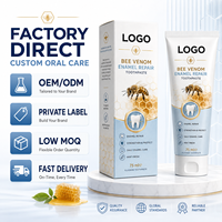 Dentifrice blanchissant naturel personnalisé au propolis, sans fluor, anti-caries, fortifiant l'émail, au venin d'abeille