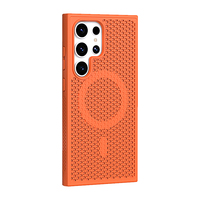 Étui en silicone respirant en nid d'abeille pour Samsung Galaxy S25 S24 Ultra S23 S22, coque de protection simple de couleur unie mate