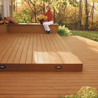 Prix de gros – Revêtement de terrasse en WPC 100 % étanche, dalles de sol extérieures composites, panneaux de revêtement de sol WPC 2 m pour jardin