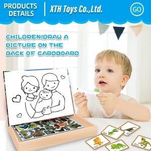 Promozionale disegno magnetico da te Puzzle Board romanzo educazione della prima infanzia giocattoli <span class=keywords><strong>per</strong></span> <span class=keywords><strong>ragazzi</strong></span> con novità dinosauri - Product Image 4