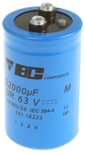 MAL210118223E3 22000uF 63V Condensateur électrolytique en aluminium à vis basse ESR 101 PHR-ST pour onduleur UPS - Product Image 3