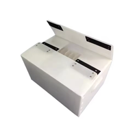 Boîte en plastique creux en PP recyclé, pliable, pour déménagement et stockage, empilable, antistatique