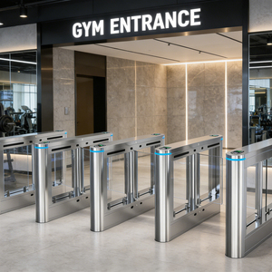 304 Paslanmaz Çelik Salıncaklı Bariyer Turnike Desteği Harici RFID Okuyucu ve <span class=keywords><strong>QR</strong></span> Kod Tarayıcı - Product Image 4