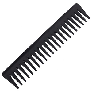 peine de corte de <span class=keywords><strong>pelo</strong></span> de plástico negro impreso <span class=keywords><strong>a</strong></span> granel Afro salon recoge bien y peine de dientes anchos para peluquerí<span class=keywords><strong>a</strong></span> - Product Image 6