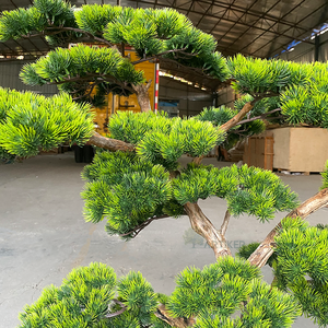 Decorazione del giardino pino verde albero di cedro di pino artificiale decorativo per interni hall dell'hotel - Product Image 5