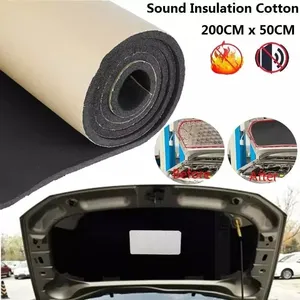 Isolation phonique et thermique pour voiture et fourgonnette, coton insonorisant, mousse protectrice, tapis d'isolation thermique et phonique, accessoires auto, 200cmX50cm - Product Image 1