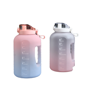 QX 3 1 Eco-Friendly PP Plastic Water Bottle Set Pressing Type Direct <b>Drinking</b> for Large Capacity Frosted Design Gym - Product Image 1