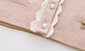 Conjunto de Ropa para Niñas Primavera 2022, Cárdigan a Rayas con Lazo y Falda Plisada, Conjunto de Ropa Tejida para Niñas Pequeñas - Product Image 6