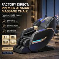 Fauteuil de massage 3D professionnel à intelligence artificielle, corps entier, zéro gravité, trajectoire SL, masseur Shiatsu V9Z, gain de place pour la maison et le bureau