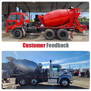 Nouveau design de réservoir mélangeur à <span class=keywords><strong>béton</strong></span> 1,2 m ³ monté sur camion réservoir de mélangeur mobile avec système de pompe à eau - Product Image 5