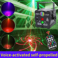 Mini projecteur Laser Disco à 3 trous, lumière d'ambiance de noël, projection Laser, pour mariage, fête, maison