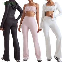 Nouveaux vêtements de sport pour femmes, hautement élastiques, solides, pour le yoga et le fitness, taille plus, manches longues, ensembles de vestes de sport à fermeture éclair